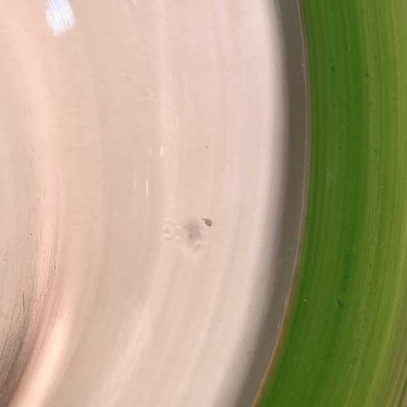 Vintage Tiffin Franciscan Rambler Rose Rolled Edge Console Pink Green Gold Rim - Picture 13 of 17